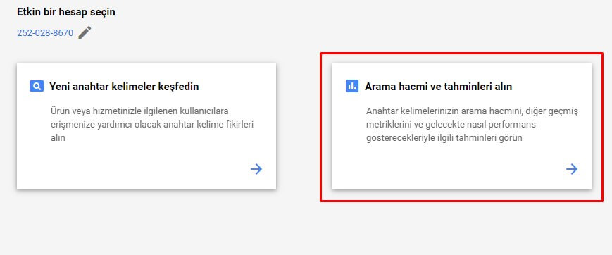 Arama Hacmi ve Tahminleri