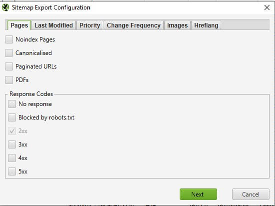Screaming Frog Sitemap Oluşturma
