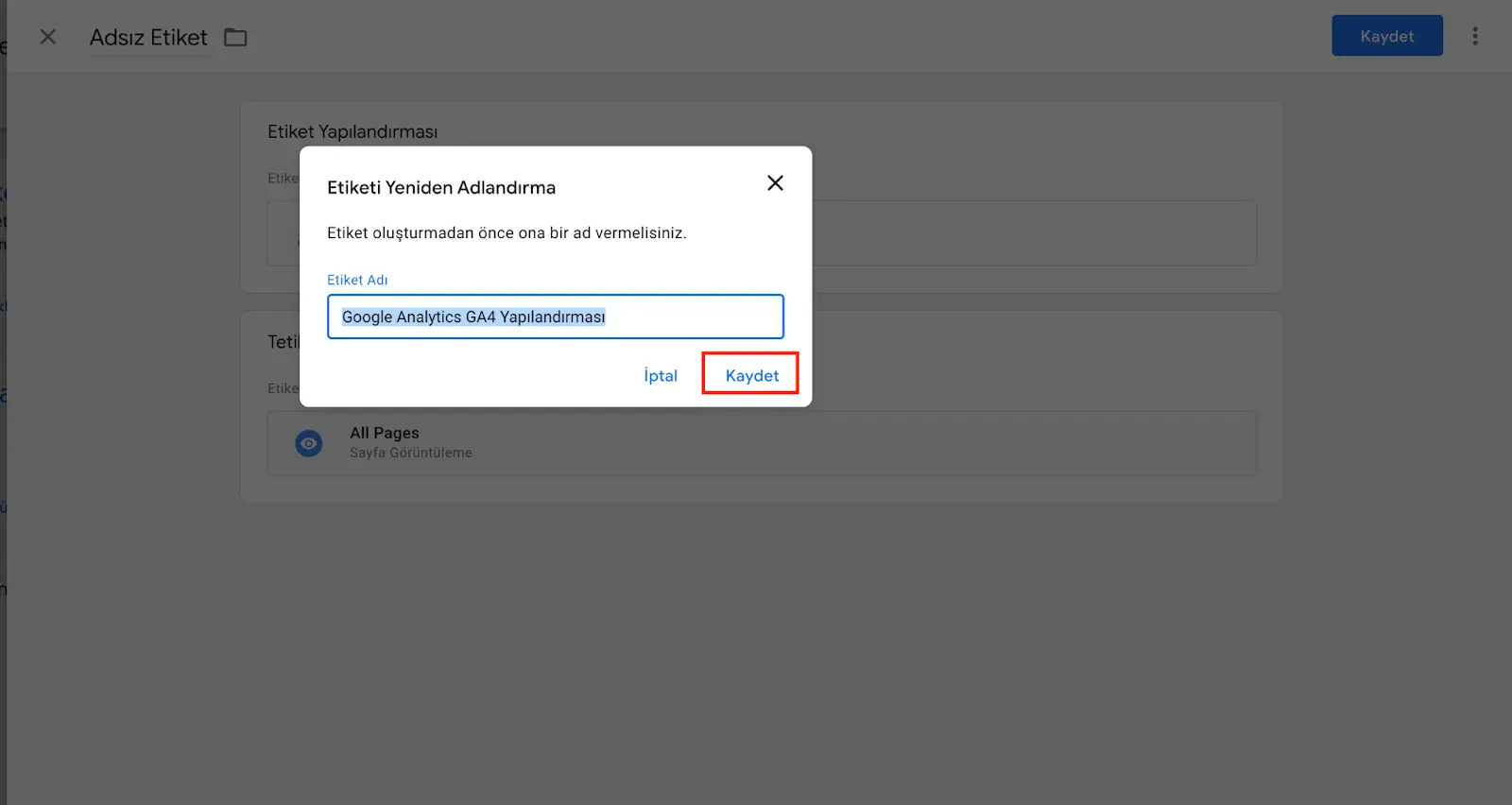 Google Analytics 4 Kurulumu 22