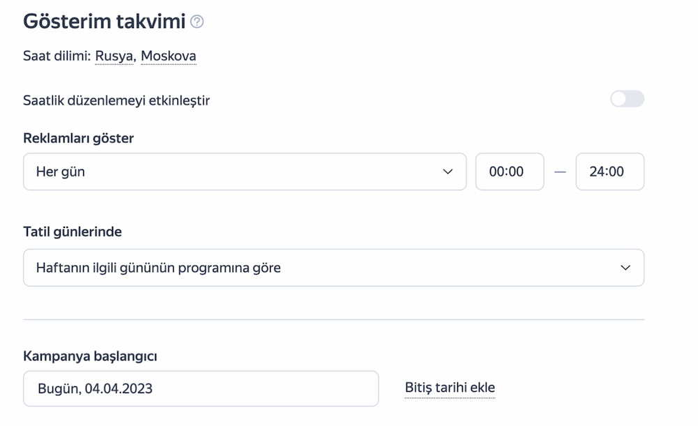 yandex reklam kampanyası oluşturma 4