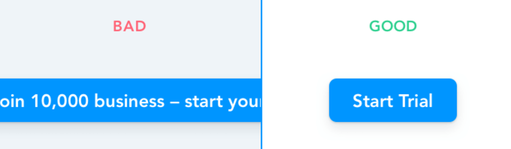 CTA butonları için metin önemi