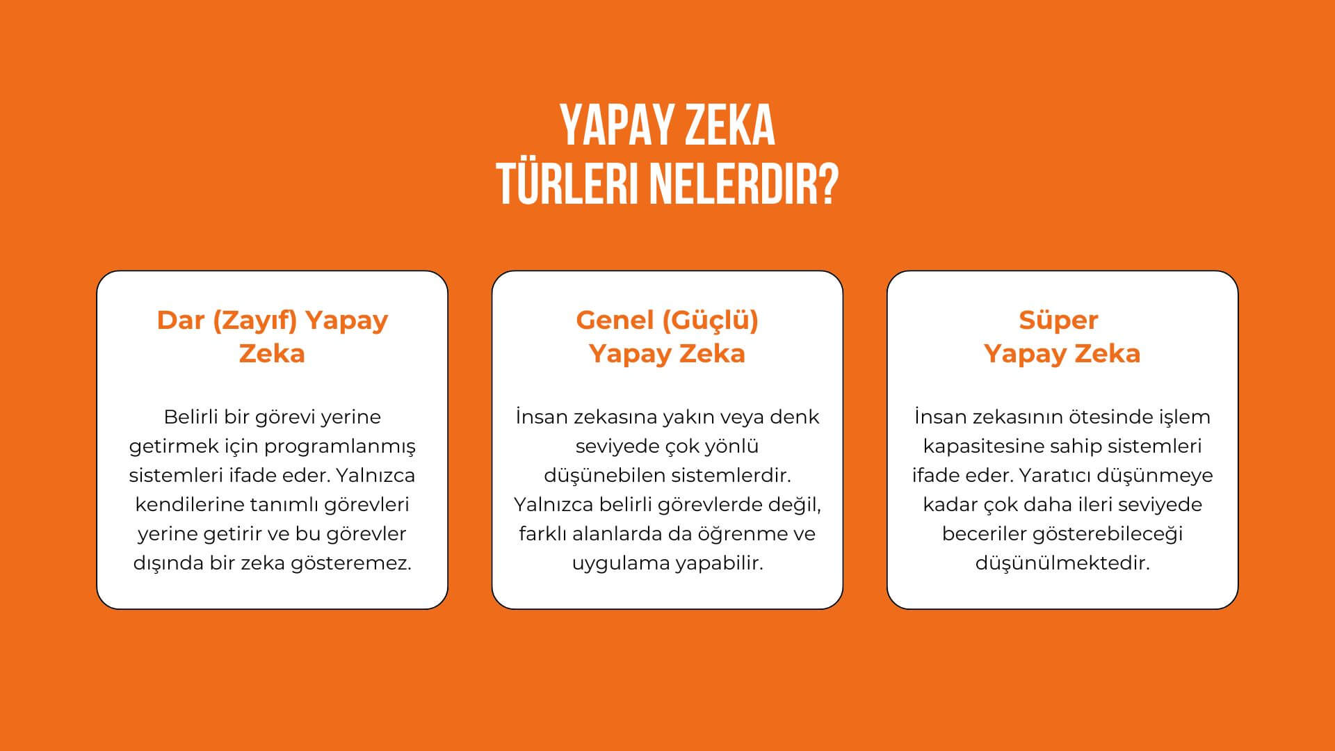 yapay zeka ne anlama gelir